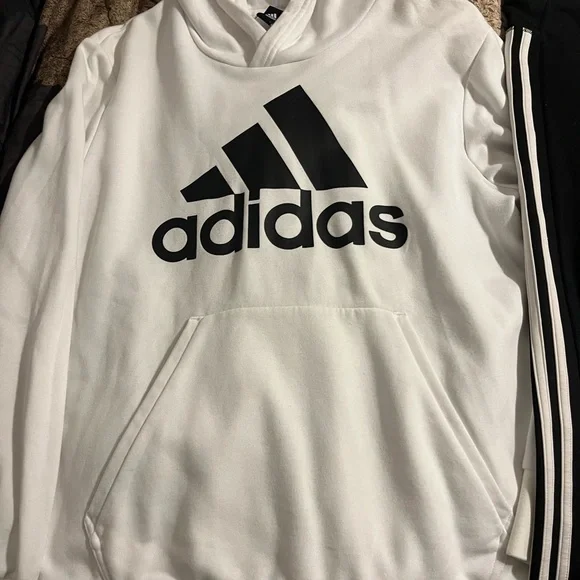 NWOT ADIDAS HOODED SWEATSHIRT & LEGGINGS SIZE LARGE - Picture 2 of 7